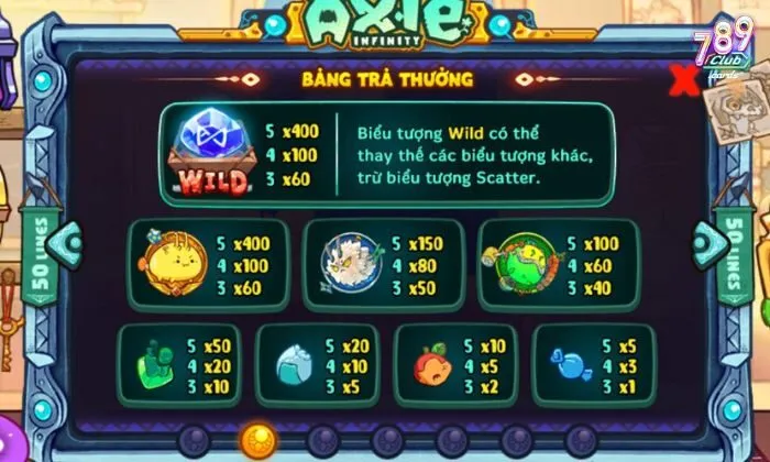 Người chơi cần nắm rõ các biểu tượng trong trò chơi Axie Infinity